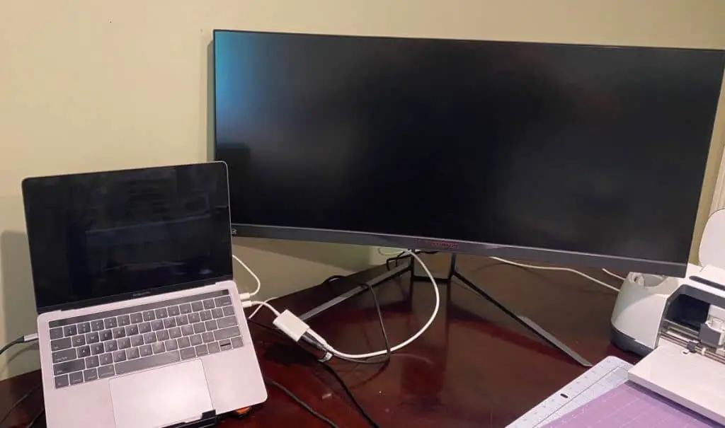 laptop with external monitor