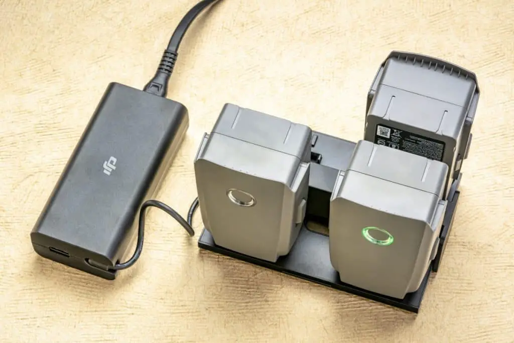Charging drone smart batteries