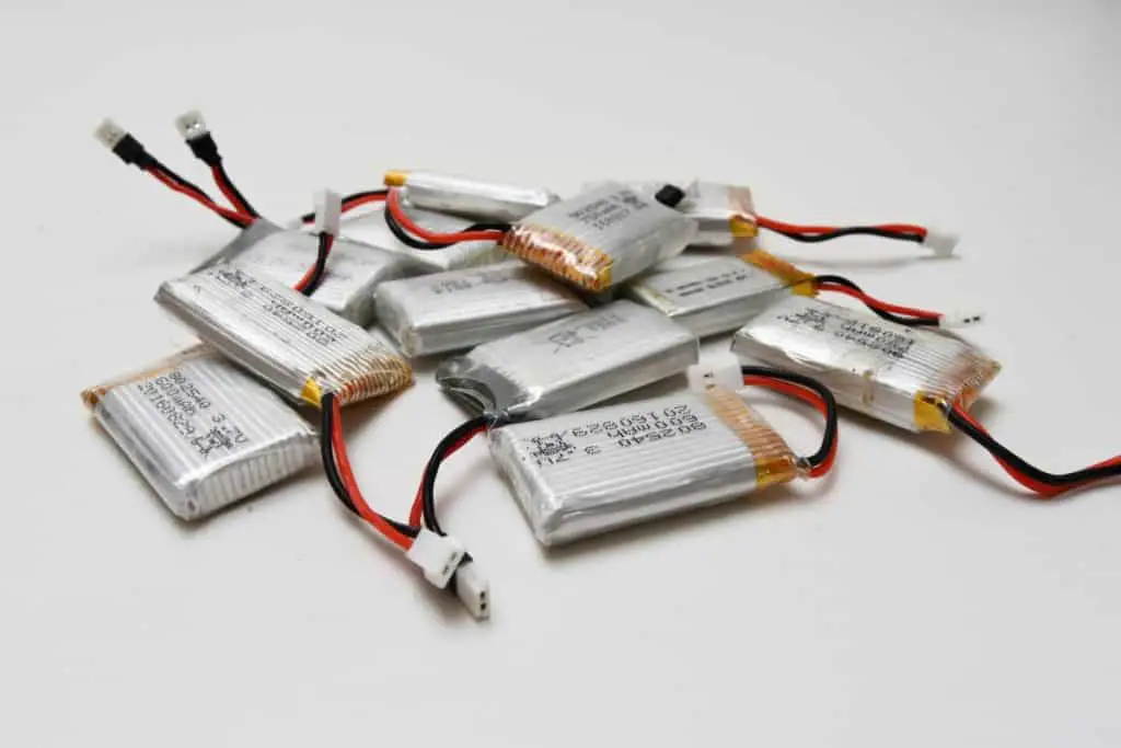 Grey small drone li-po batteries