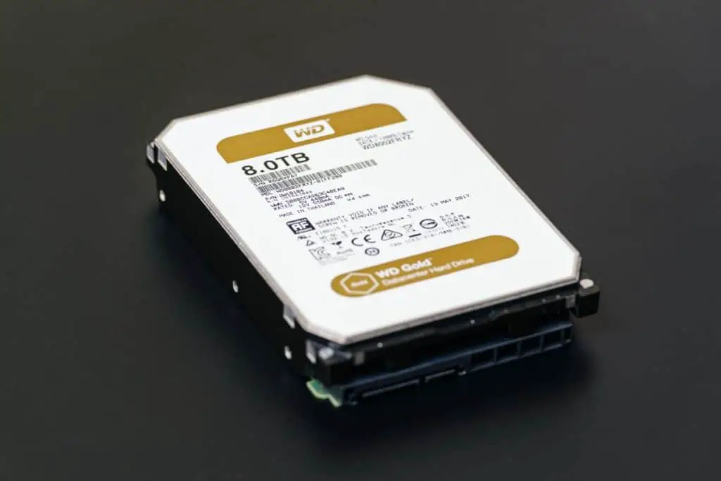 Western Digital 8TB hard disk drive