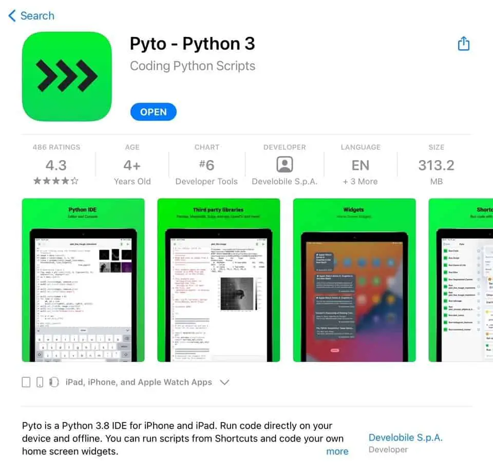Python from apple store