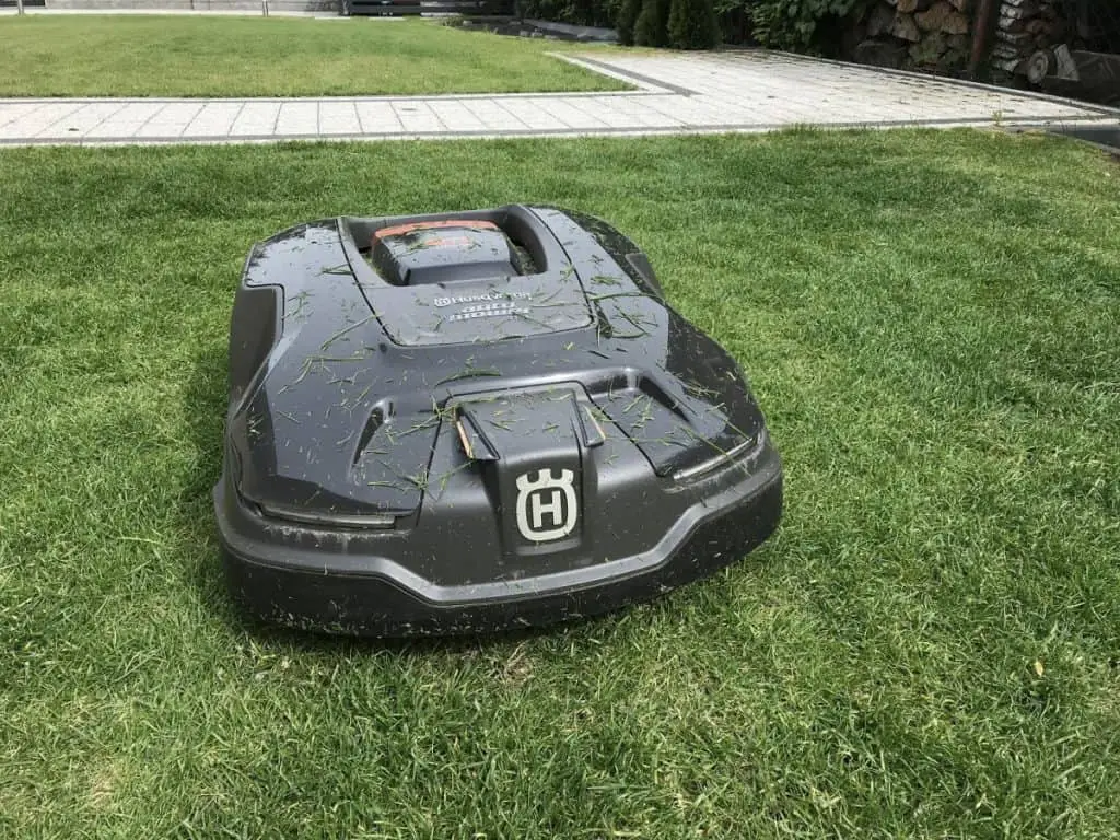 Husqvarna auto mower at work