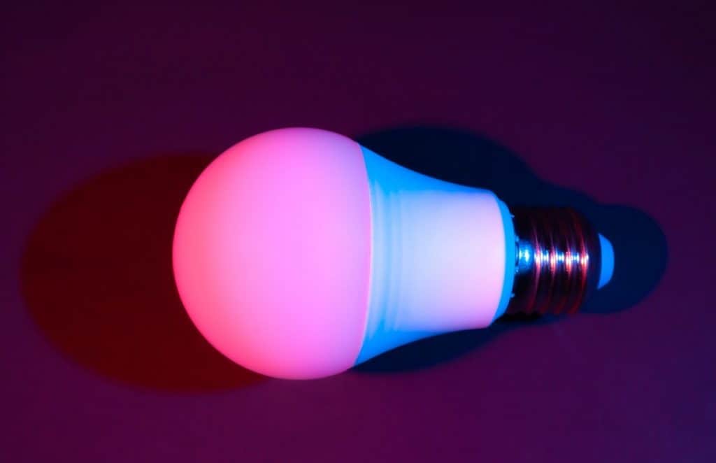 Smart LED lamp, economical and durable with the ability to adjust color and brightness