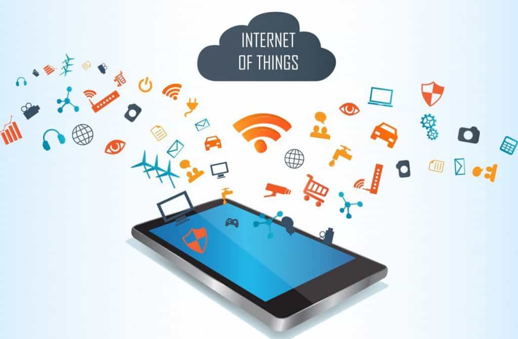 Smart phone and Internet of things concept