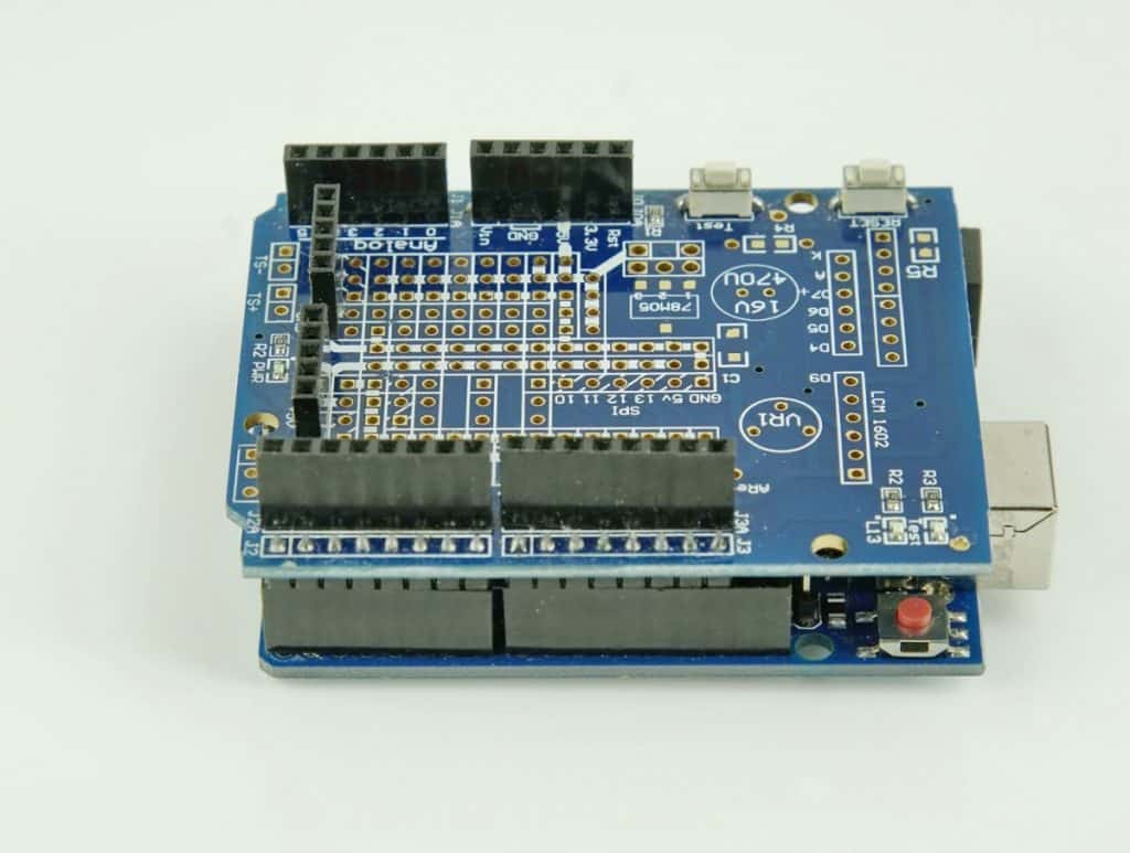 Close up of Arduino board