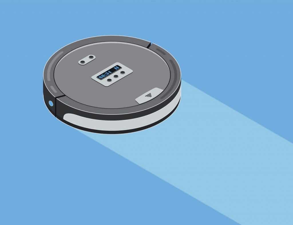 Robot vacuum cleaner. Isometric