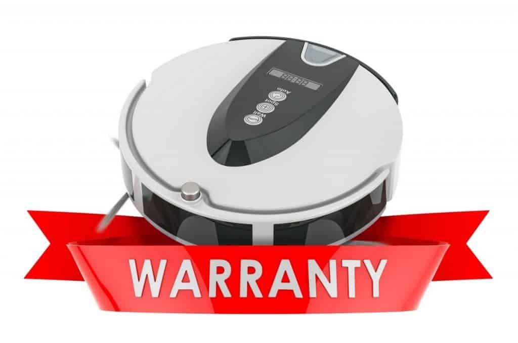 Robotic vacuum cleaner warranty concept. 3D rendering