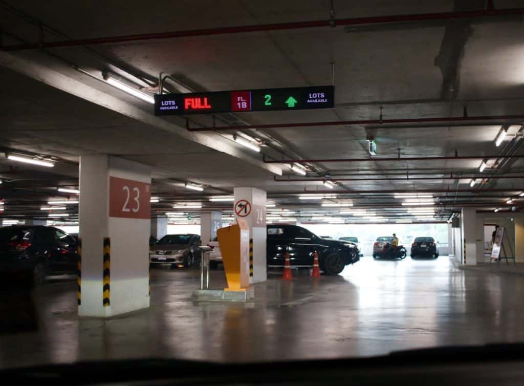 Car Park Guidance System light signal