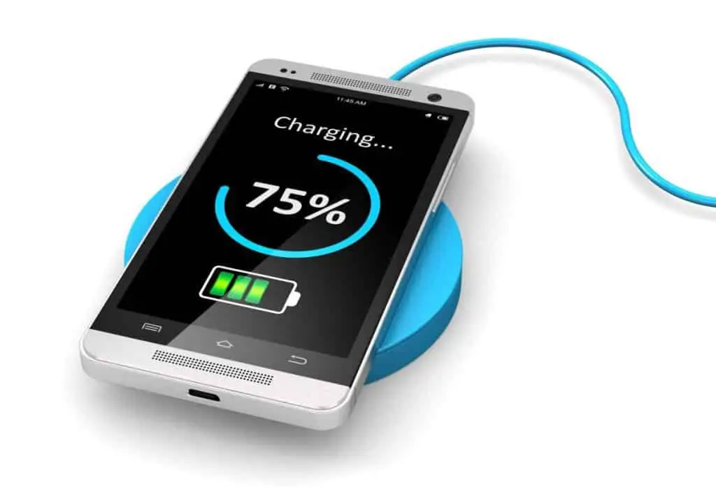 Wireless charging of smartphone